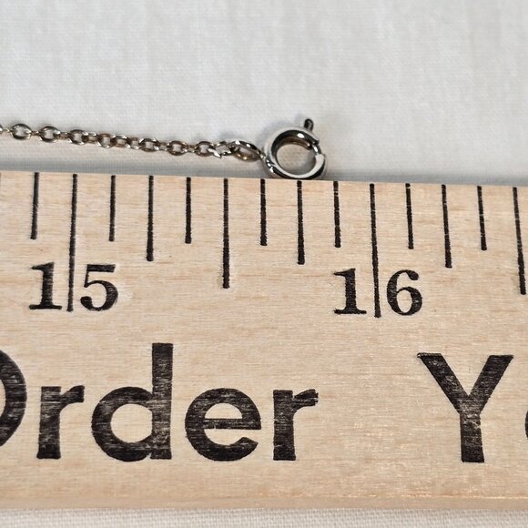 Vintage Teapot Pendant Necklace Fashion Jewelry 15.5 inch Silver Tone Tea Party - Picture 11 of 11